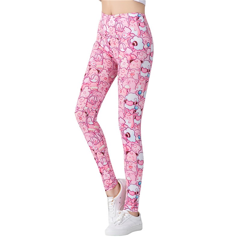 Women's Yoga Leggings Pink Cats print Yoga pants for women